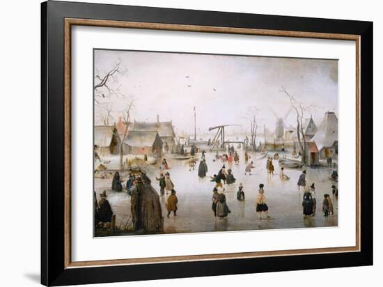 Ice Sports, C.1610-Hendrik Avercamp-Framed Giclee Print