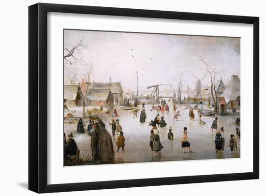 Ice Sports, C.1610-Hendrik Avercamp-Framed Giclee Print
