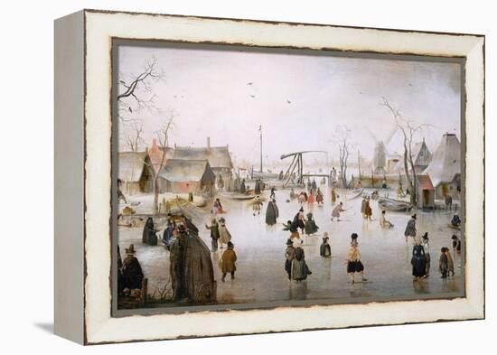 Ice Sports, C.1610-Hendrik Avercamp-Framed Premier Image Canvas