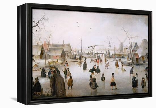 Ice Sports, C.1610-Hendrik Avercamp-Framed Premier Image Canvas