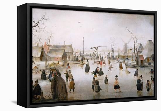 Ice Sports, C.1610-Hendrik Avercamp-Framed Premier Image Canvas