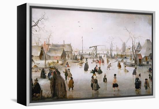 Ice Sports, C.1610-Hendrik Avercamp-Framed Premier Image Canvas