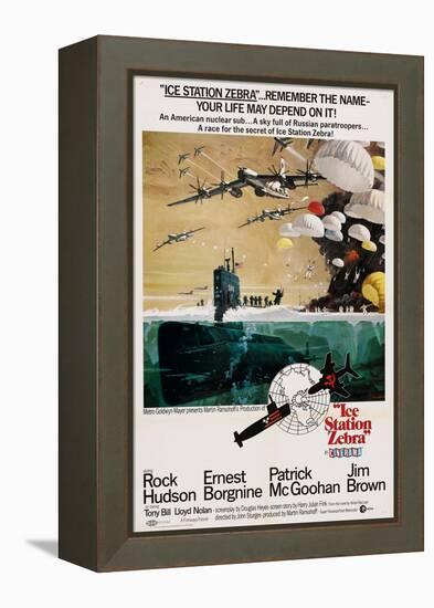 ICE STATION ZEBRA, US poster, 1968-null-Framed Stretched Canvas