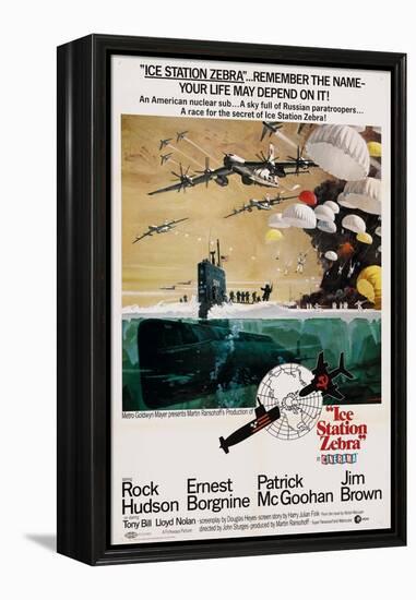 ICE STATION ZEBRA, US poster, 1968-null-Framed Stretched Canvas