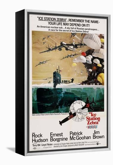ICE STATION ZEBRA, US poster, 1968-null-Framed Stretched Canvas