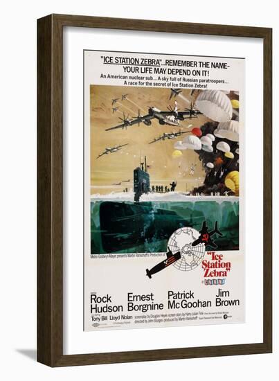 ICE STATION ZEBRA, US poster, 1968-null-Framed Art Print