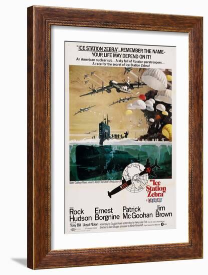 ICE STATION ZEBRA, US poster, 1968--Framed Art Print