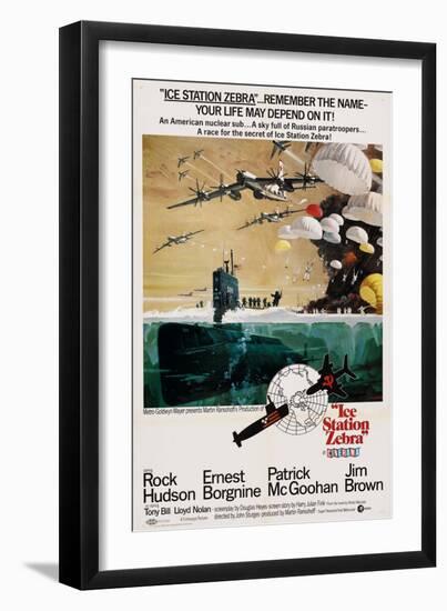 ICE STATION ZEBRA, US poster, 1968-null-Framed Art Print