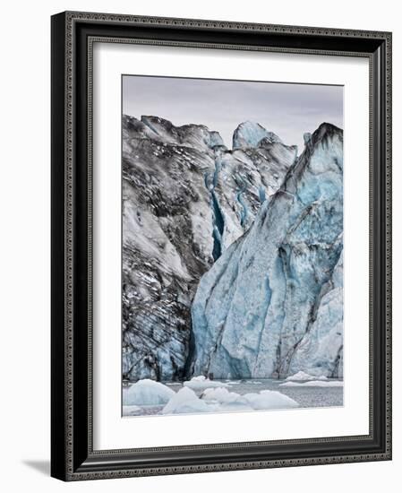 Ice Walls- Jokulsarlon Glacial Lagoon, Breidarmerkurjokull Glacier, Vatnajokull Ice Cap, Iceland-Arctic-Images-Framed Premium Photographic Print