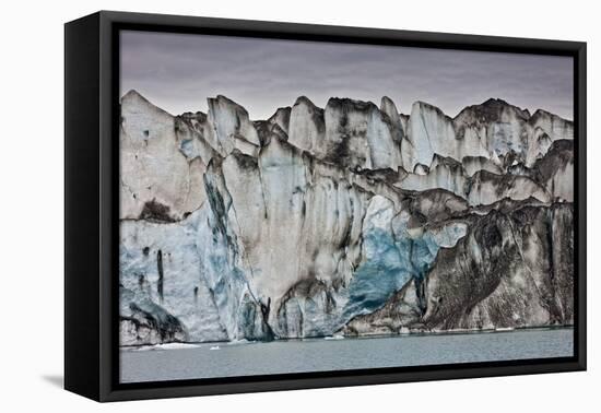 Ice Walls- Jokulsarlon Glacial Lagoon, Breidarmerkurjokull Glacier, Vatnajokull Ice Cap, Iceland-Arctic-Images-Framed Premier Image Canvas