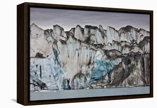 Ice Walls- Jokulsarlon Glacial Lagoon, Breidarmerkurjokull Glacier, Vatnajokull Ice Cap, Iceland-Arctic-Images-Framed Premier Image Canvas