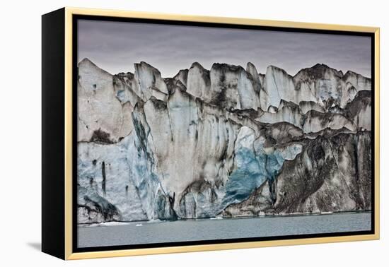 Ice Walls- Jokulsarlon Glacial Lagoon, Breidarmerkurjokull Glacier, Vatnajokull Ice Cap, Iceland-Arctic-Images-Framed Premier Image Canvas