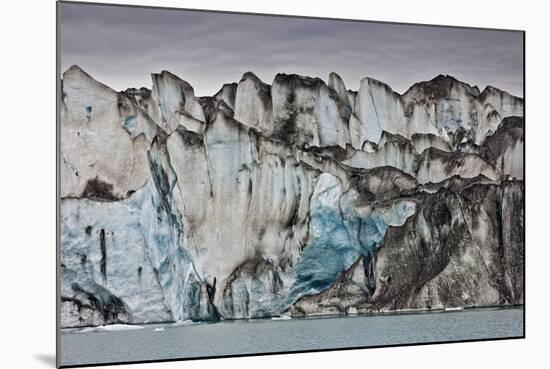 Ice Walls- Jokulsarlon Glacial Lagoon, Breidarmerkurjokull Glacier, Vatnajokull Ice Cap, Iceland-Arctic-Images-Mounted Photographic Print