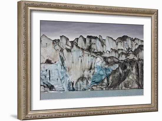 Ice Walls- Jokulsarlon Glacial Lagoon, Breidarmerkurjokull Glacier, Vatnajokull Ice Cap, Iceland-Arctic-Images-Framed Photographic Print