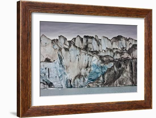 Ice Walls- Jokulsarlon Glacial Lagoon, Breidarmerkurjokull Glacier, Vatnajokull Ice Cap, Iceland-Arctic-Images-Framed Photographic Print