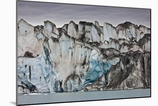 Ice Walls- Jokulsarlon Glacial Lagoon, Breidarmerkurjokull Glacier, Vatnajokull Ice Cap, Iceland-Arctic-Images-Mounted Photographic Print