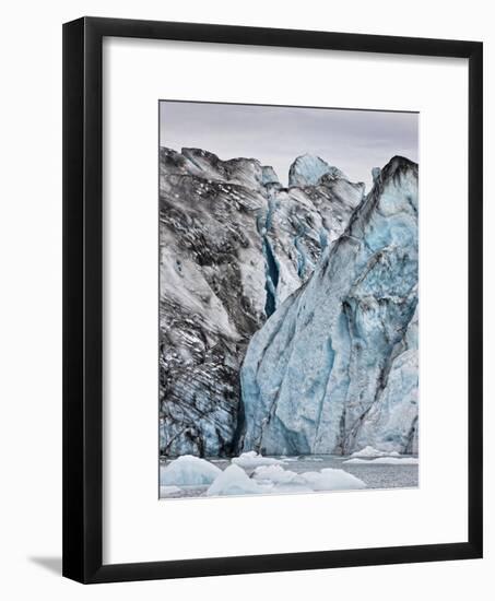 Ice Walls- Jokulsarlon Glacial Lagoon, Breidarmerkurjokull Glacier, Vatnajokull Ice Cap, Iceland-Arctic-Images-Framed Photographic Print