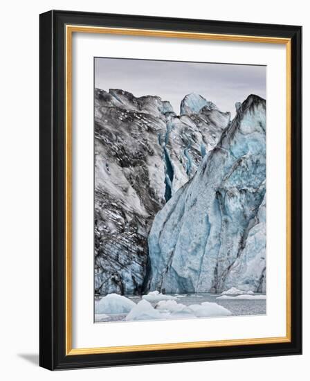 Ice Walls- Jokulsarlon Glacial Lagoon, Breidarmerkurjokull Glacier, Vatnajokull Ice Cap, Iceland-Arctic-Images-Framed Photographic Print