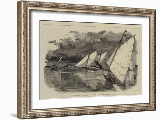 Ice-Yachting on the Delaware River, USA-William Lionel Wyllie-Framed Giclee Print