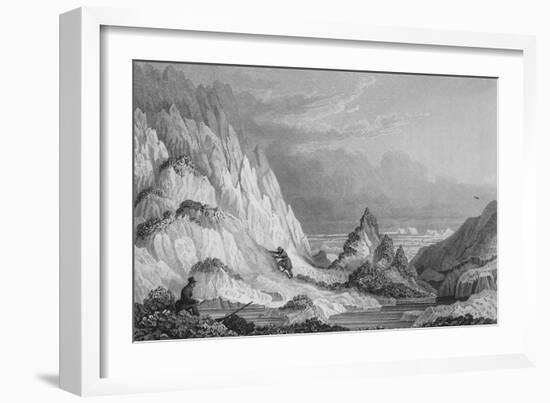 Iceberg Adherring to Icy Reef-Edward Finden-Framed Giclee Print