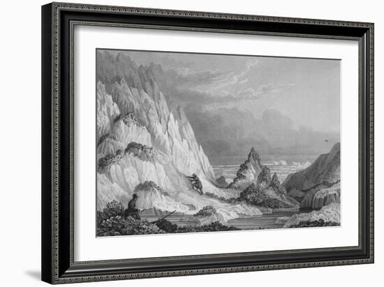 Iceberg Adherring to Icy Reef-Edward Finden-Framed Giclee Print