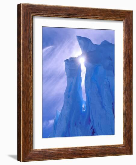 Iceberg, Australian Antarctic Territory, Antarctica-Pete Oxford-Framed Photographic Print