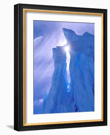 Iceberg, Australian Antarctic Territory, Antarctica-Pete Oxford-Framed Photographic Print