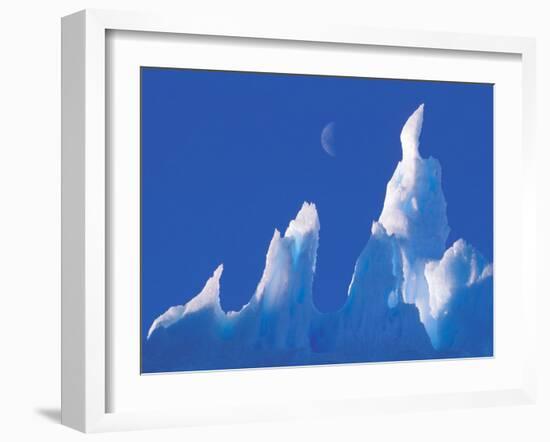 Iceberg, Australian Antarctic Territory, Antarctica-Pete Oxford-Framed Photographic Print