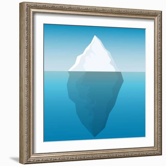 Iceberg Background-majson-Framed Art Print