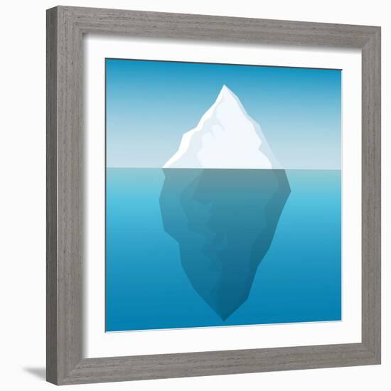 Iceberg Background-majson-Framed Art Print