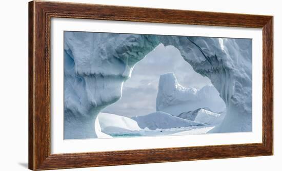 Iceberg floating in Southern Ocean, Antarctic Peninsula, Antarctica-Panoramic Images-Framed Photographic Print