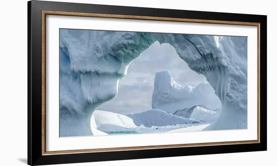 Iceberg floating in Southern Ocean, Antarctic Peninsula, Antarctica-Panoramic Images-Framed Photographic Print