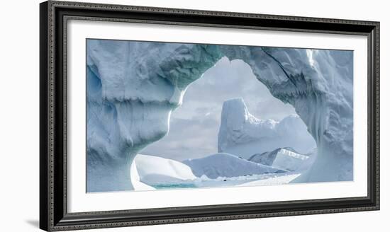 Iceberg floating in Southern Ocean, Antarctic Peninsula, Antarctica-Panoramic Images-Framed Photographic Print