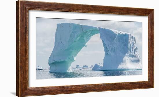 Iceberg floating in Southern Ocean, Antarctic Peninsula, Antarctica-Panoramic Images-Framed Photographic Print