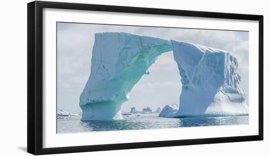 Iceberg floating in Southern Ocean, Antarctic Peninsula, Antarctica-Panoramic Images-Framed Photographic Print