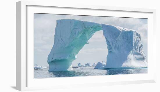 Iceberg floating in Southern Ocean, Antarctic Peninsula, Antarctica-Panoramic Images-Framed Photographic Print