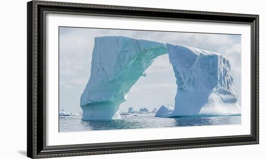 Iceberg floating in Southern Ocean, Antarctic Peninsula, Antarctica-Panoramic Images-Framed Photographic Print
