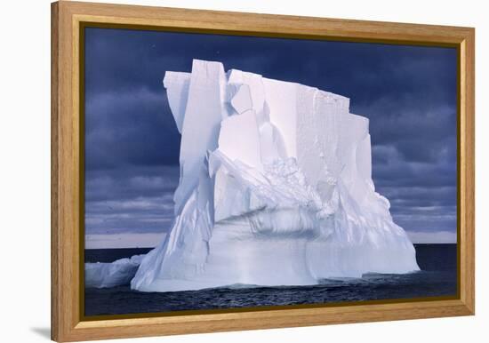 Iceberg Floating In the Ross Sea, Antarctica-Doug Allan-Framed Premier Image Canvas