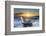 Iceberg from melting glacier on black sand beach near Jokulsarlon glacier lagoon-Ed Hasler-Framed Photographic Print