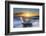 Iceberg from melting glacier on black sand beach near Jokulsarlon glacier lagoon-Ed Hasler-Framed Photographic Print