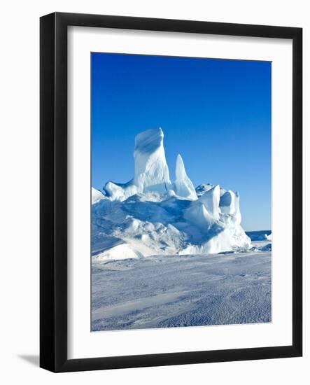 Iceberg in Antarctica-Keren Su-Framed Photographic Print