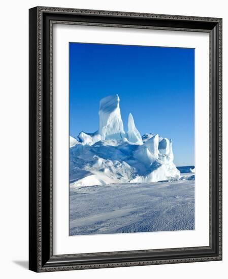 Iceberg in Antarctica-Keren Su-Framed Photographic Print