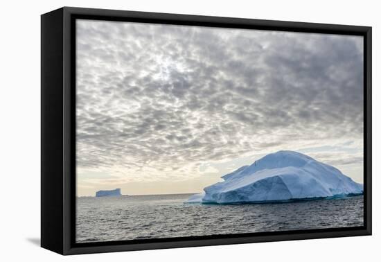 Iceberg in Disko Bay (Qeqertarsuup Tunua) near Ilulissat. Greenland-Martin Zwick-Framed Premier Image Canvas