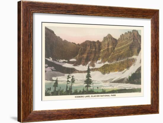 Iceberg Lake, Glacier National Park-null-Framed Art Print