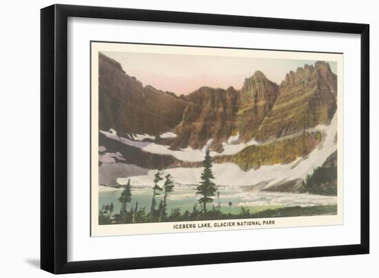 Iceberg Lake, Glacier National Park-null-Framed Art Print