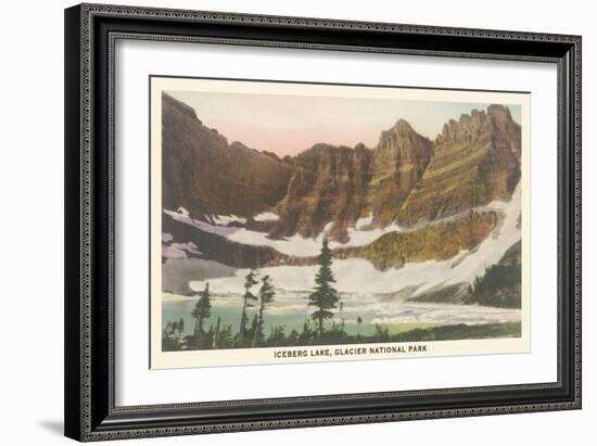 Iceberg Lake, Glacier National Park-null-Framed Art Print