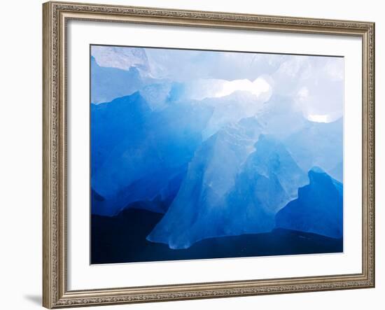 Iceberg Near Monacobreen Glacier in Liefdefjorden Fjord, Spitsbergen Island, Svalbard, Norway-Paul Souders-Framed Photographic Print