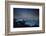 Iceberg on Black Sand Beach with Dramatic Sky-Alex Saberi-Framed Photographic Print