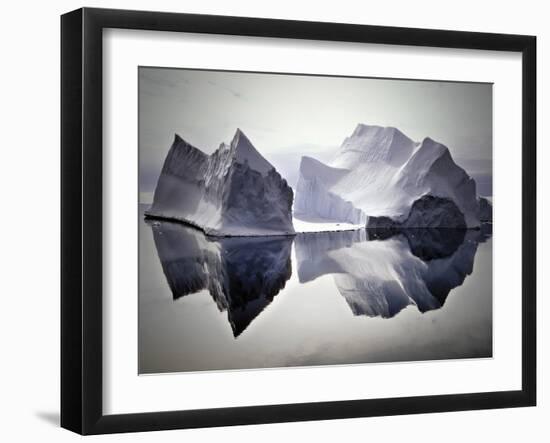 Iceberg Reflections-null-Framed Art Print