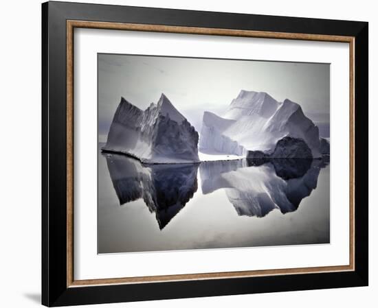 Iceberg Reflections-null-Framed Art Print